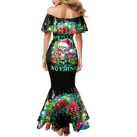 Christmas Skull Mermaid Dress On The Naughty List I Regret Nothing - Wonder Print Shop
