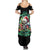 Christmas Skull Summer Maxi Dress On The Naughty List I Regret Nothing - Wonder Print Shop