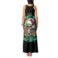 Christmas Skull Tank Maxi Dress On The Naughty List I Regret Nothing - Wonder Print Shop