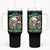 Christmas Skull Tumbler With Handle On The Naughty List I Regret Nothing - Wonder Print Shop