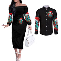 christmas-skull-lady-couples-matching-off-the-shoulder-long-sleeve-dress-and-long-sleeve-button-shirt-on-the-naughty-list-i-regret-nothing