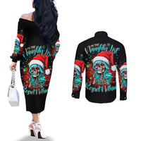 christmas-skull-lady-couples-matching-off-the-shoulder-long-sleeve-dress-and-long-sleeve-button-shirt-on-the-naughty-list-i-regret-nothing