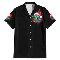Christmas Skull Lady Family Matching Mermaid Dress and Hawaiian Shirt On The Naughty List I Regret Nothing - Wonder Print Shop