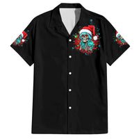 Christmas Skull Lady Family Matching Puletasi Dress and Hawaiian Shirt On The Naughty List I Regret Nothing - Wonder Print Shop
