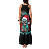 Christmas Skull Lady Family Matching Tank Maxi Dress and Hawaiian Shirt On The Naughty List I Regret Nothing - Wonder Print Shop