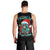 Christmas Skull Lady Men Tank Top On The Naughty List I Regret Nothing - Wonder Print Shop