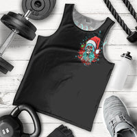Christmas Skull Lady Men Tank Top On The Naughty List I Regret Nothing - Wonder Print Shop