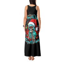 Christmas Skull Lady Tank Maxi Dress On The Naughty List I Regret Nothing - Wonder Print Shop