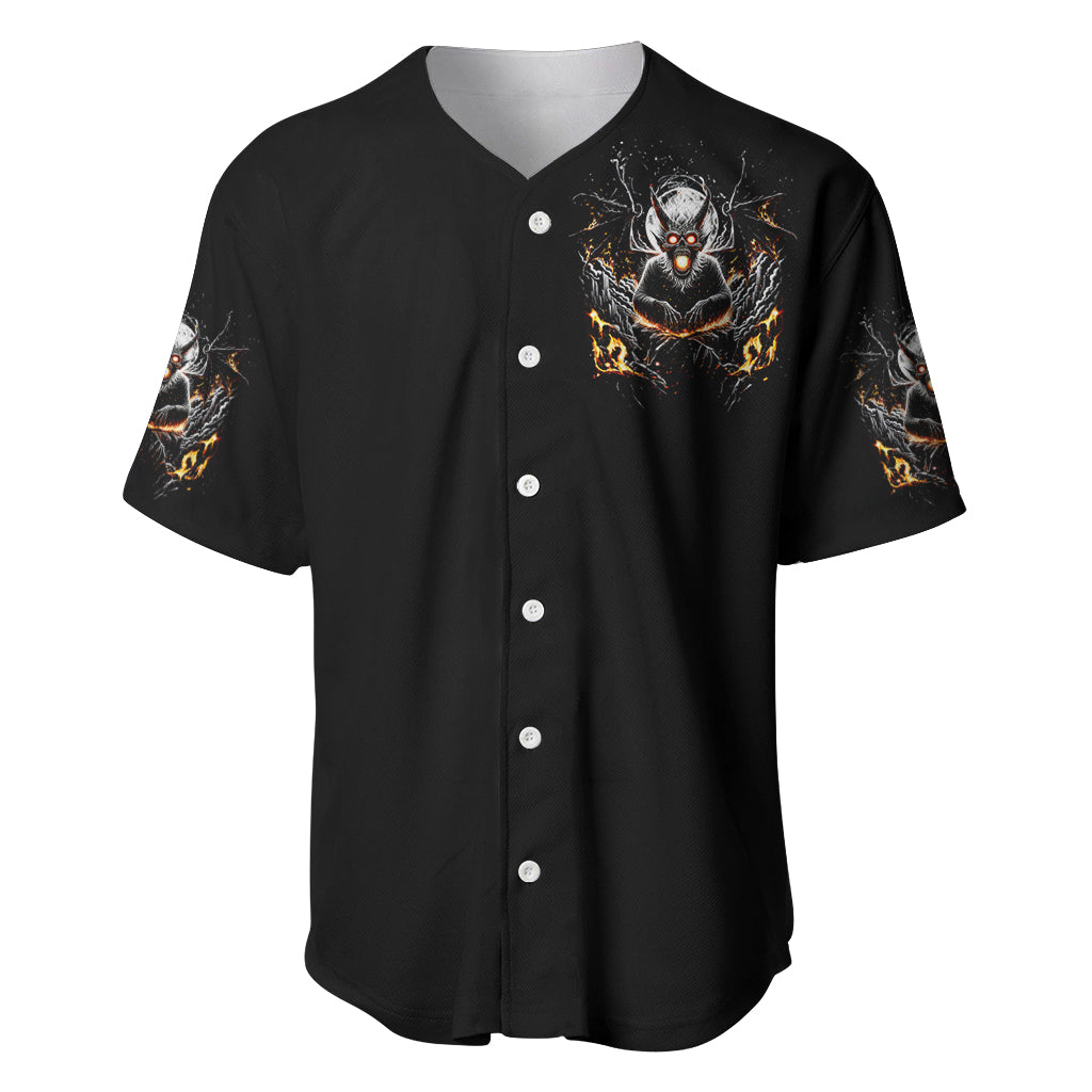 Demon Skull Baseball Jersey One Day I Gonna Say Fuck It All - Wonder Print Shop