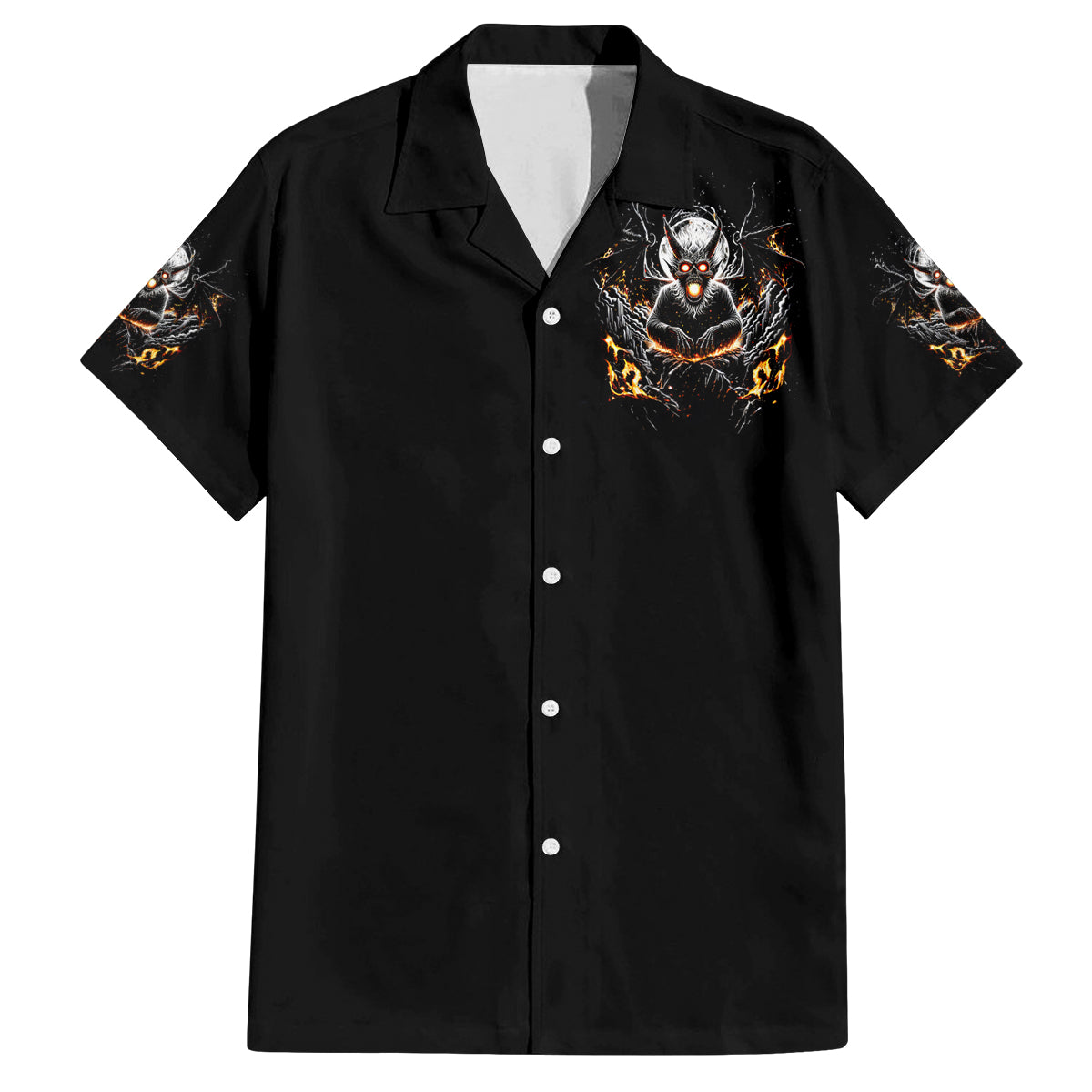 Demon Skull Family Matching Long Sleeve Bodycon Dress and Hawaiian Shirt One Day I Gonna Say Fuck It All - Wonder Print Shop