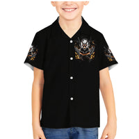 Demon Skull Family Matching Mermaid Dress and Hawaiian Shirt One Day I Gonna Say Fuck It All - Wonder Print Shop