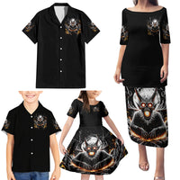 Demon Skull Family Matching Puletasi Dress and Hawaiian Shirt One Day I Gonna Say Fuck It All - Wonder Print Shop