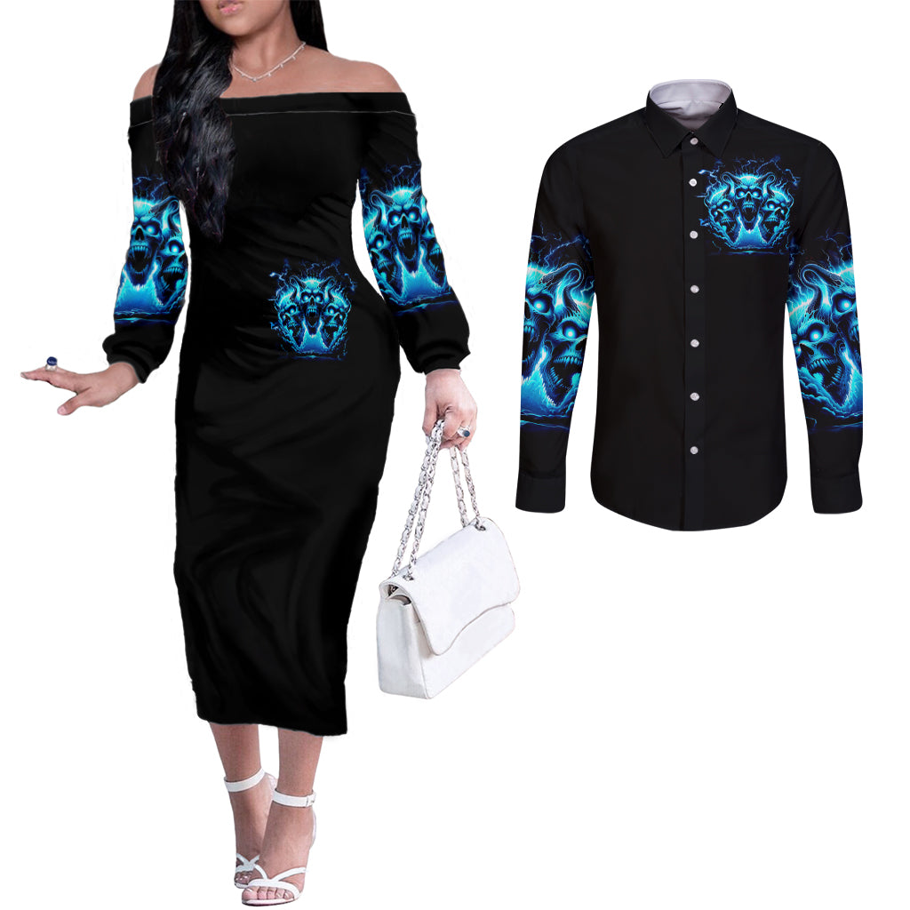 demon-skull-couples-matching-off-the-shoulder-long-sleeve-dress-and-long-sleeve-button-shirt-one-day-i-gonna-say-fuck-it-all