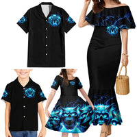 Demon Skull Family Matching Mermaid Dress and Hawaiian Shirt One Day I Gonna Say Fuck It All - Wonder Print Shop