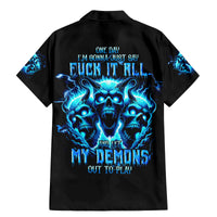 Demon Skull Family Matching Mermaid Dress and Hawaiian Shirt One Day I Gonna Say Fuck It All - Wonder Print Shop