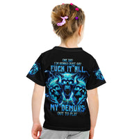 Demon Skull Kid T Shirt One Day I Gonna Say Fuck It All - Wonder Print Shop