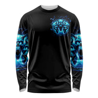 Demon Skull Long Sleeve Shirt One Day I Gonna Say Fuck It All - Wonder Print Shop