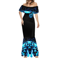 Demon Skull Mermaid Dress One Day I Gonna Say Fuck It All - Wonder Print Shop