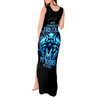 Demon Skull Tank Maxi Dress One Day I Gonna Say Fuck It All - Wonder Print Shop