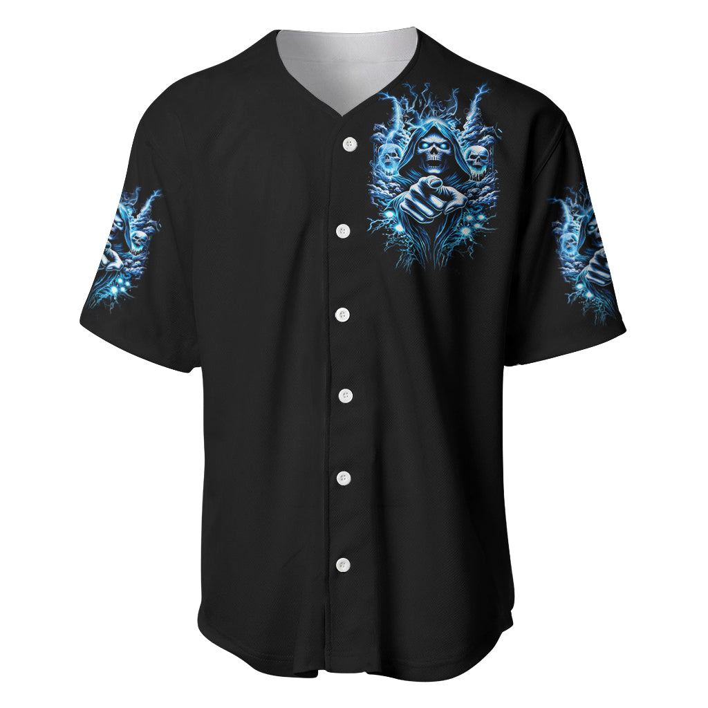Thunder Skull Baseball Jersey You My Friend Should Have Been Swallowed - Wonder Print Shop