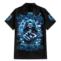 Thunder Skull Family Matching Mermaid Dress and Hawaiian Shirt You My Friend Should Have Been Swallowed - Wonder Print Shop