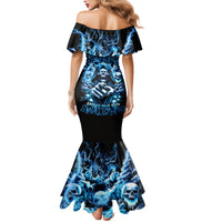 Thunder Skull Family Matching Mermaid Dress and Hawaiian Shirt You My Friend Should Have Been Swallowed - Wonder Print Shop