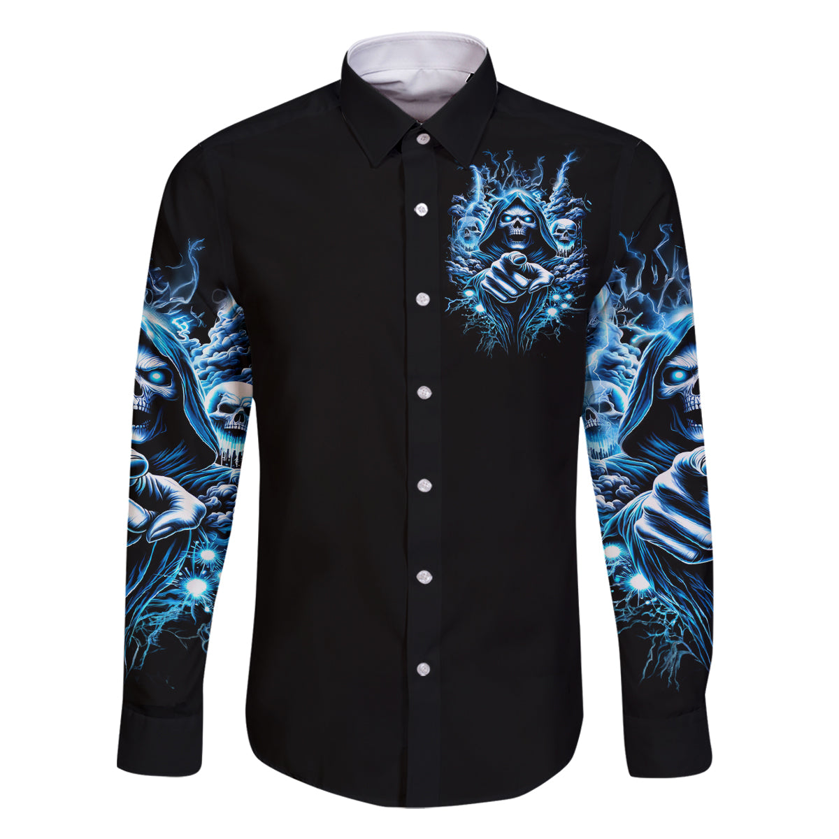 Thunder Skull Family Matching Off Shoulder Long Sleeve Dress and Hawaiian Shirt You My Friend Should Have Been Swallowed - Wonder Print Shop