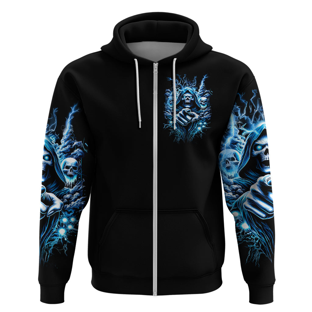 Thunder Skull Hoodie You My Friend Should Have Been Swallowed - Wonder Print Shop