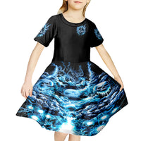 Thunder Skull Kid Short Sleeve Dress You My Friend Should Have Been Swallowed - Wonder Print Shop