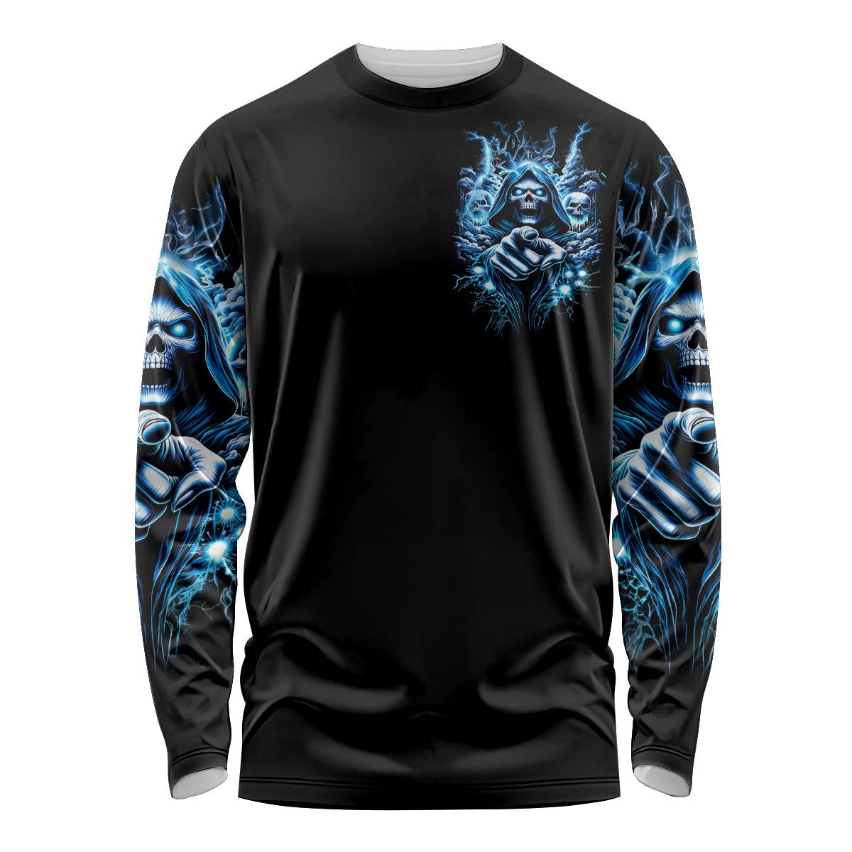 Thunder Skull Long Sleeve Shirt You My Friend Should Have Been Swallowed - Wonder Print Shop