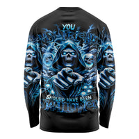 Thunder Skull Long Sleeve Shirt You My Friend Should Have Been Swallowed - Wonder Print Shop