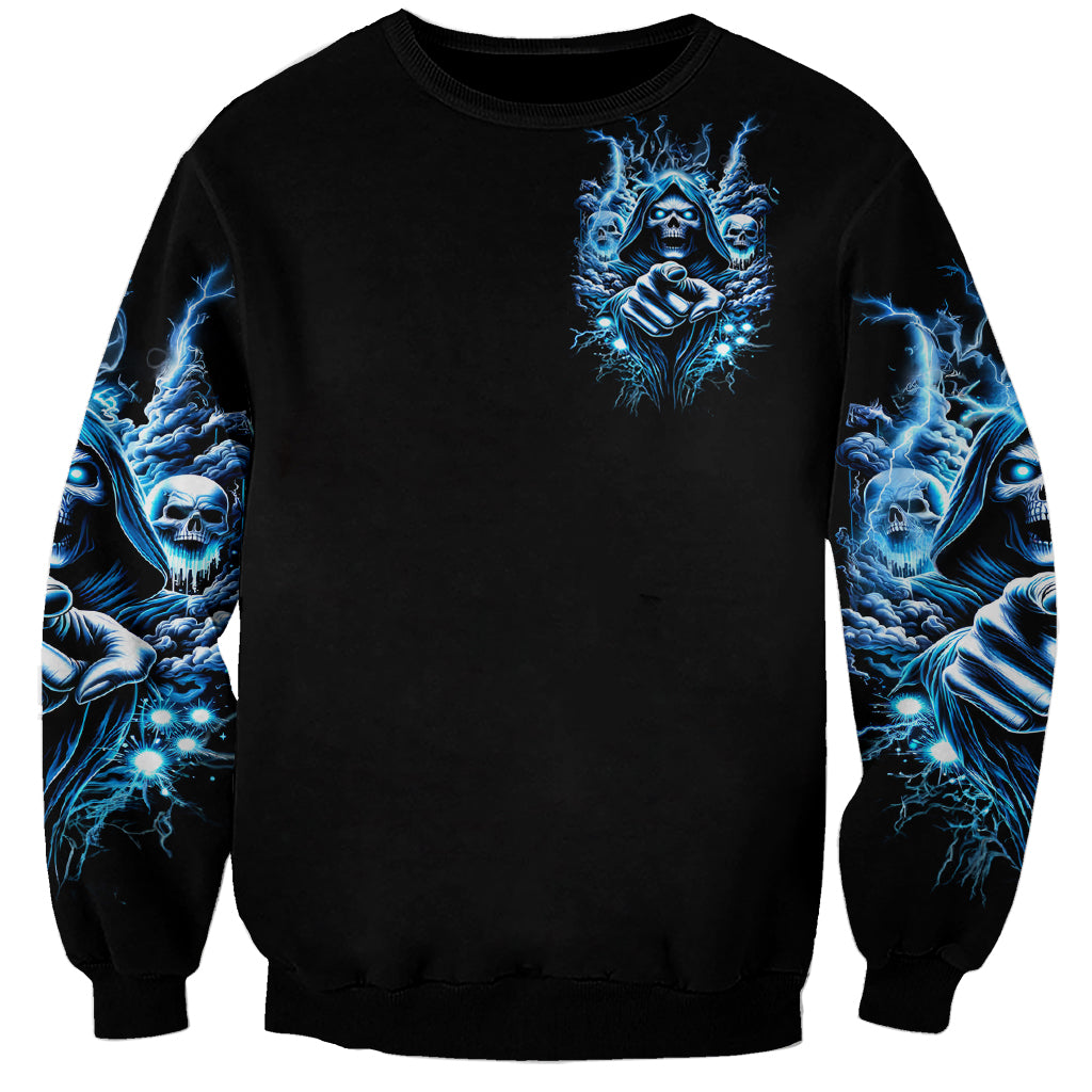 Thunder Skull Sweatshirt You My Friend Should Have Been Swallowed - Wonder Print Shop