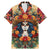 Day of Dead Lady Family Matching Mermaid Dress and Hawaiian Shirt Sugar Skull Field Rose Lady - Wonder Print Shop