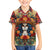 Day of Dead Lady Family Matching Off Shoulder Short Dress and Hawaiian Shirt Sugar Skull Field Rose Lady - Wonder Print Shop