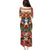 Day of Dead Lady Family Matching Puletasi Dress and Hawaiian Shirt Sugar Skull Field Rose Lady - Wonder Print Shop