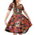 Day of Dead Lady Kid Short Sleeve Dress Sugar Skull Field Rose Lady - Wonder Print Shop