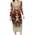 Day of Dead Lady Long Sleeve Bodycon Dress Sugar Skull Field Rose Lady - Wonder Print Shop