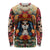 Day of Dead Lady Long Sleeve Shirt Sugar Skull Field Rose Lady - Wonder Print Shop