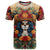Day of Dead Lady T Shirt Sugar Skull Field Rose Lady - Wonder Print Shop