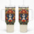 Day of Dead Lady Tumbler With Handle Sugar Skull Field Rose Lady - Wonder Print Shop