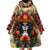 Day of Dead Lady Wearable Blanket Hoodie Sugar Skull Field Rose Lady - Wonder Print Shop