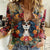 Day of Dead Lady Women Casual Shirt Sugar Skull Field Rose Lady - Wonder Print Shop