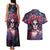 Day of Dead Lady Couples Matching Tank Maxi Dress and Hawaiian Shirt Sugar Skull Field Rose Lady - Wonder Print Shop