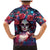 Day of Dead Lady Family Matching Mermaid Dress and Hawaiian Shirt Sugar Skull Field Rose Lady - Wonder Print Shop