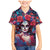 Day of Dead Lady Family Matching Mermaid Dress and Hawaiian Shirt Sugar Skull Field Rose Lady - Wonder Print Shop