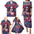Day of Dead Lady Family Matching Puletasi Dress and Hawaiian Shirt Sugar Skull Field Rose Lady - Wonder Print Shop