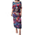 Day of Dead Lady Family Matching Puletasi Dress and Hawaiian Shirt Sugar Skull Field Rose Lady - Wonder Print Shop