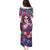 Day of Dead Lady Family Matching Puletasi Dress and Hawaiian Shirt Sugar Skull Field Rose Lady - Wonder Print Shop