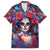 Day of Dead Lady Family Matching Tank Maxi Dress and Hawaiian Shirt Sugar Skull Field Rose Lady - Wonder Print Shop