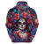 Day of Dead Lady Hoodie Sugar Skull Field Rose Lady - Wonder Print Shop
